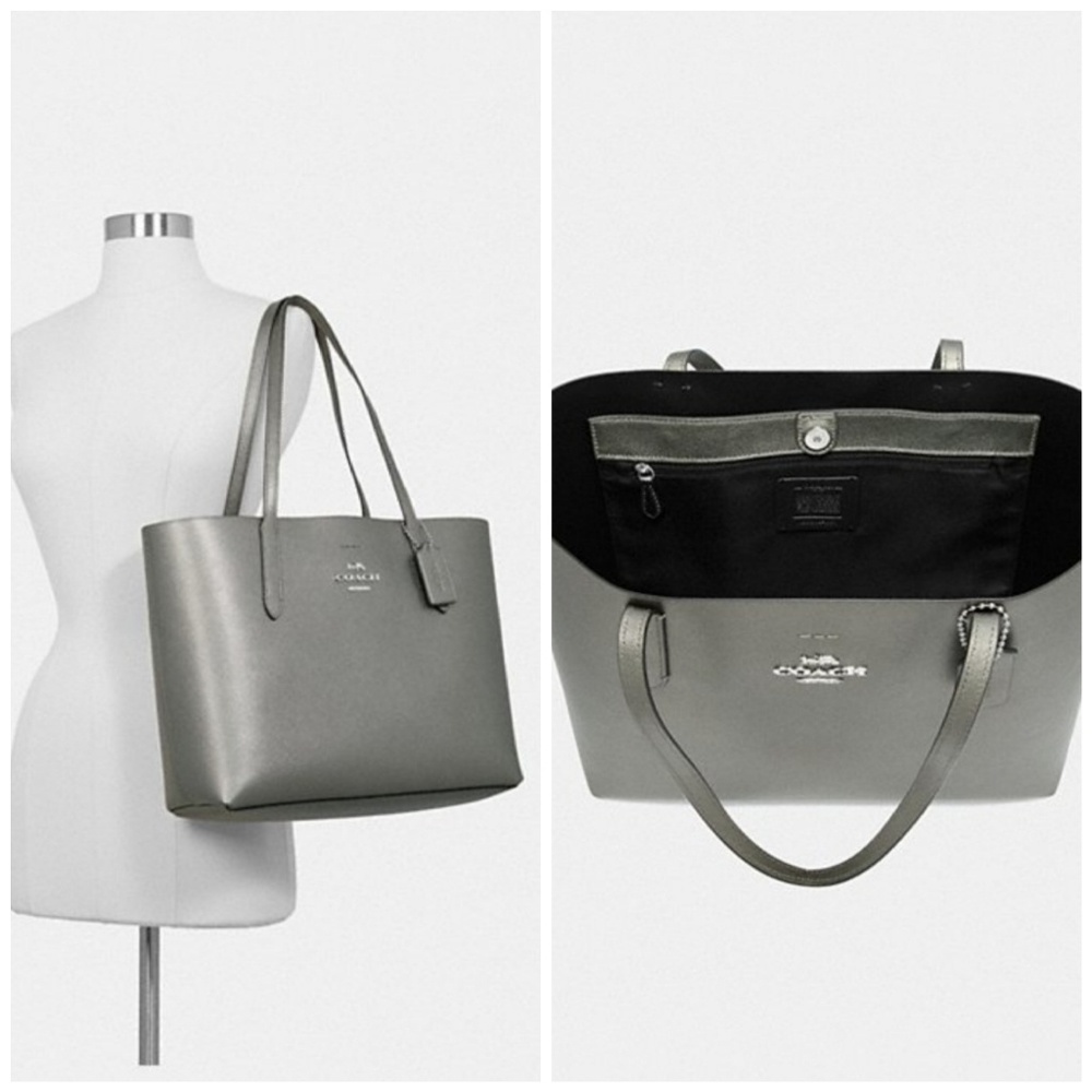 COACH Avenue Tote Platinum - Picture 6 of 8
